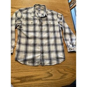 Carhartt Thick Button Down‎ XL Men's Short With Alaska Graphics